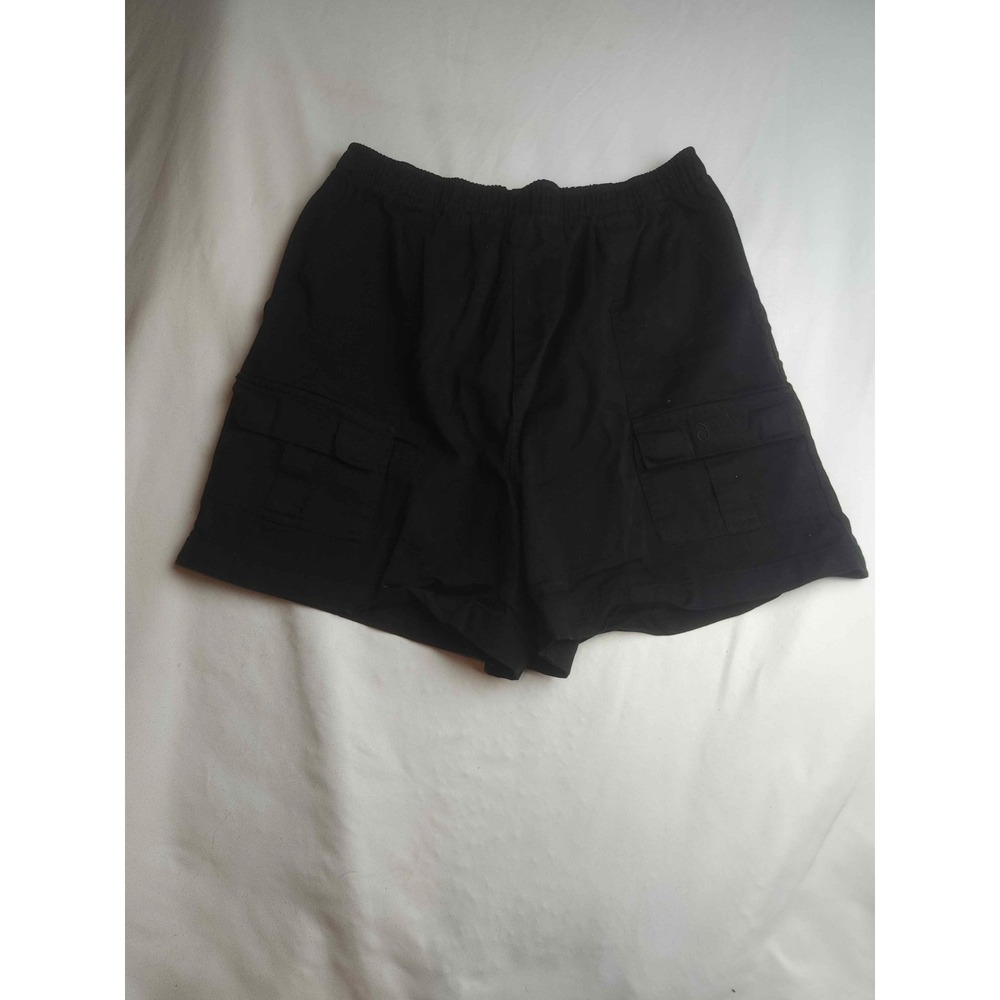 Jonathan Logan Mens Black Cargo Shorts Elastic Waist 100% Cotton Size XL